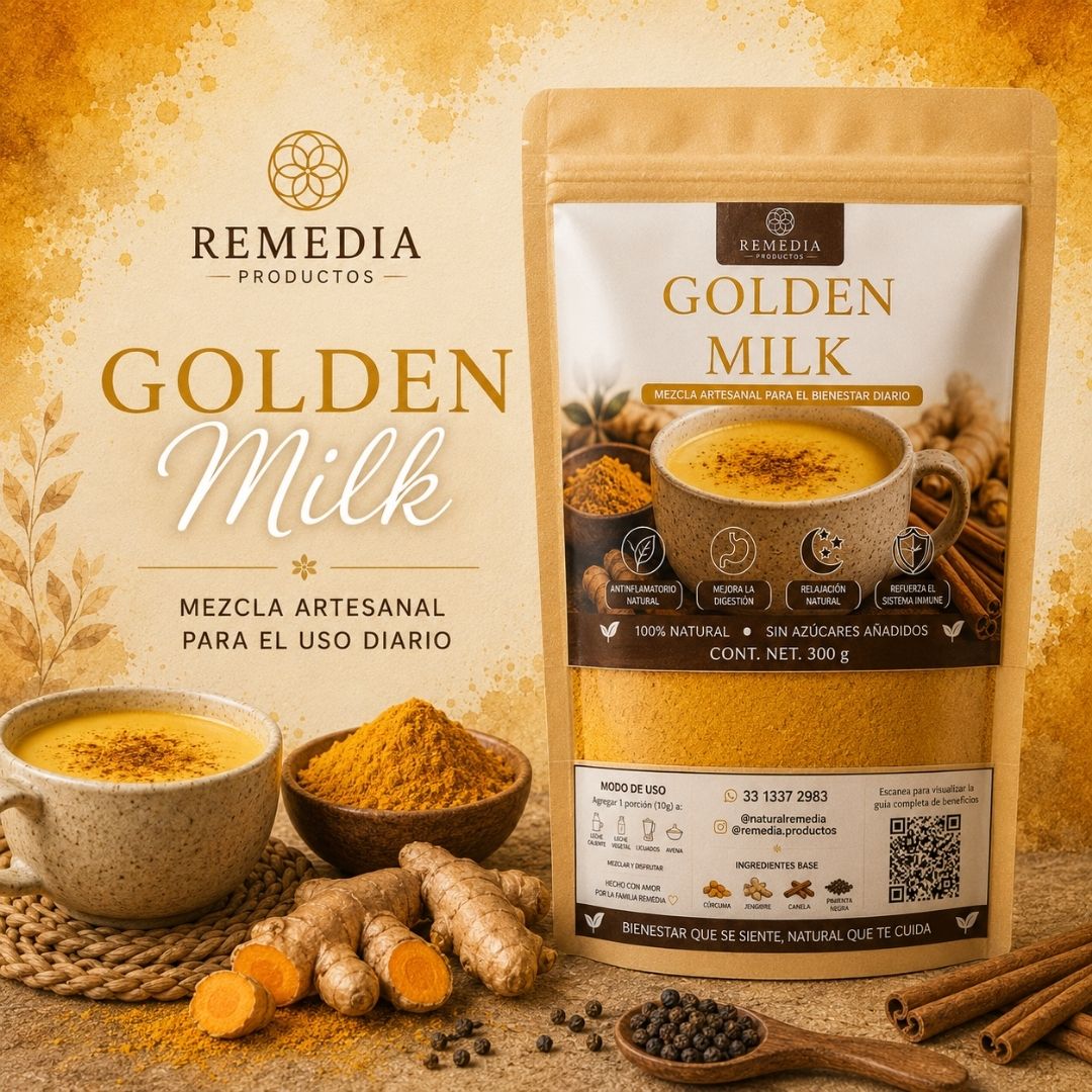 Golden Milk — Bebida Funcional de Cúrcuma para Bienestar Digestivo