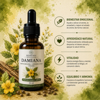 Tintura de Damiana — Extracto Herbal para Energía, Ánimo y Libido