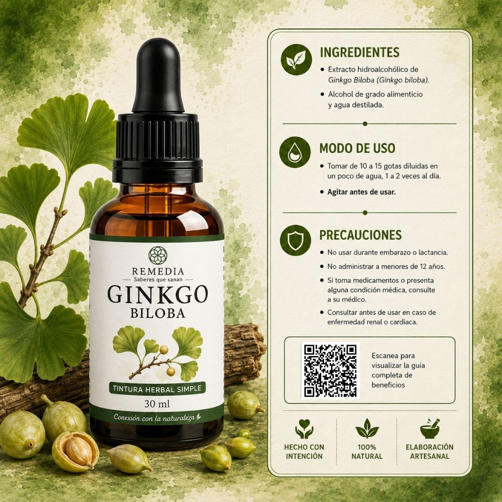 Tintura de Ginkgo Biloba