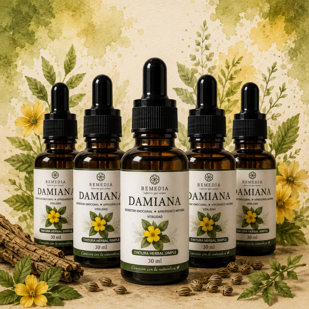 Tintura de Damiana — Extracto Herbal para Energía, Ánimo y Libido