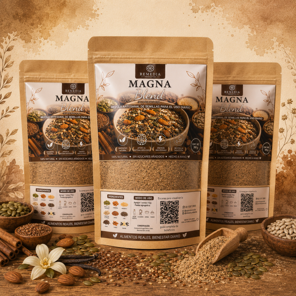 Magna Blend — Mezcla de Semillas y Superalimentos con Proteína Vegetal