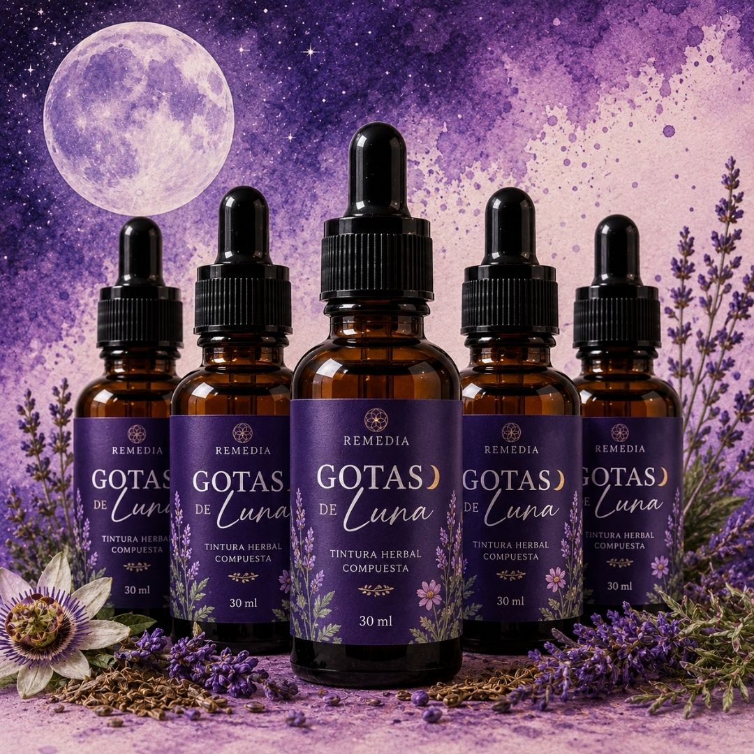Gotas de Luna — Tintura Herbal para el Descanso y el Bienestar Nocturno