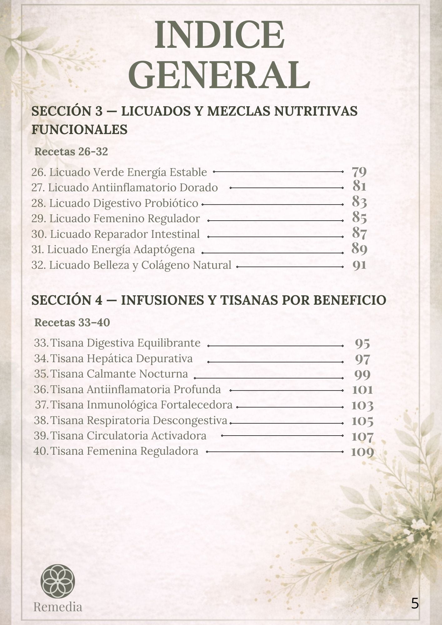 100+ Fórmulas Herbales Funcionales