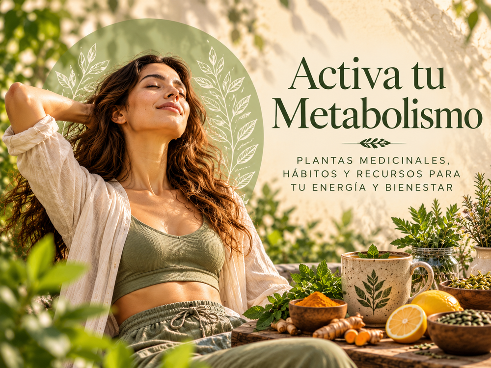 Hábitos, alimentos y plantas en composición natural para acompañar el metabolismo y la vitalidad.