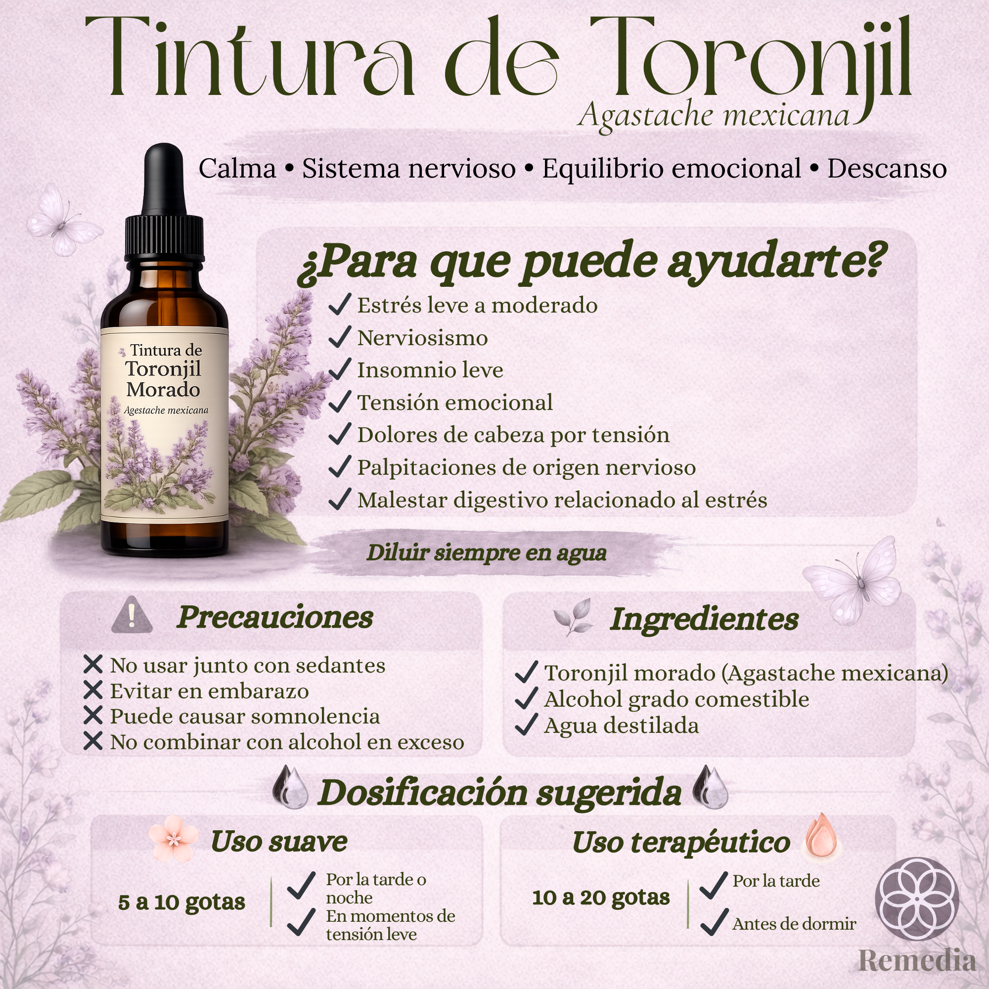 Tintura de Toronjil