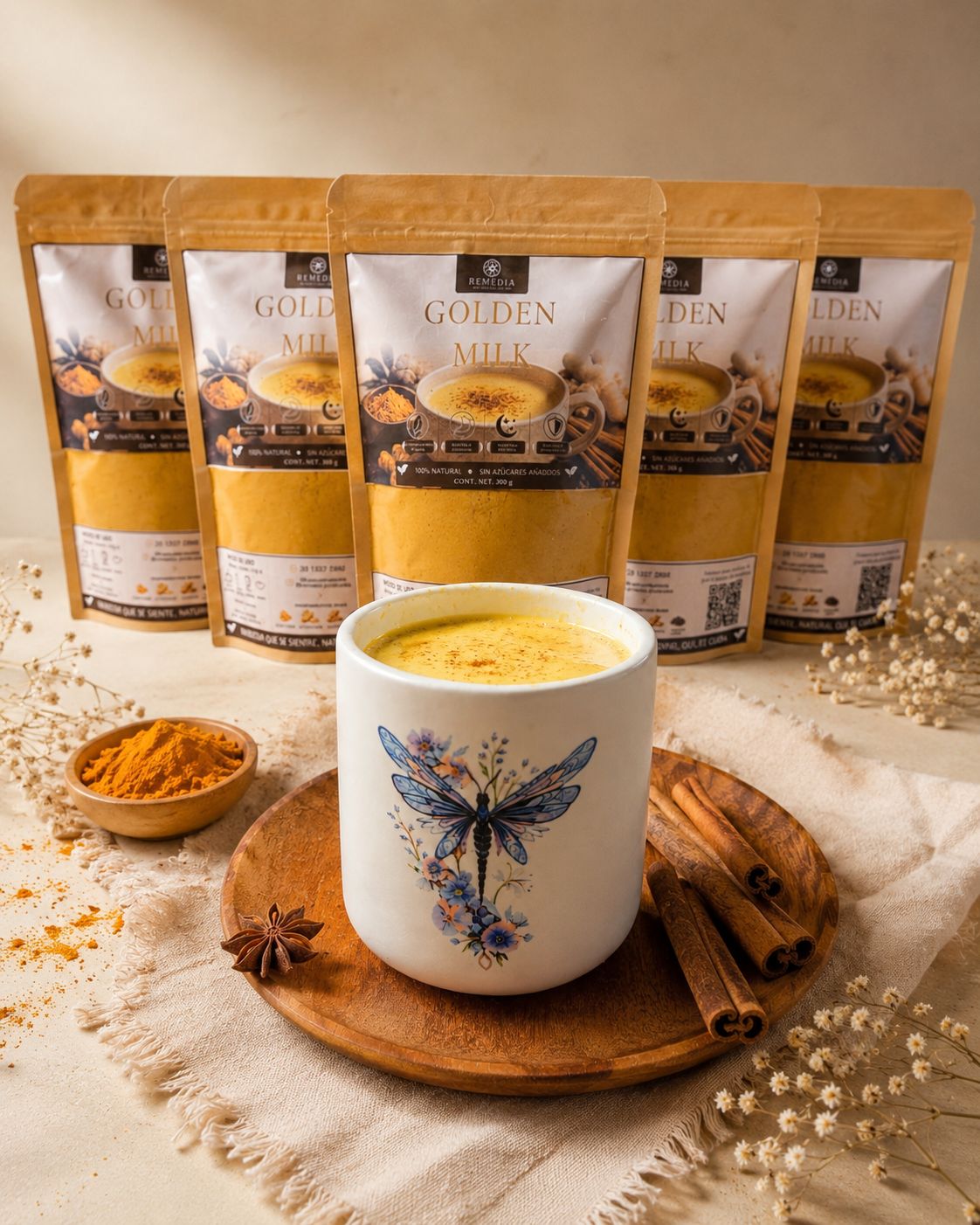 Golden Milk — Bebida Funcional de Cúrcuma para Bienestar Digestivo